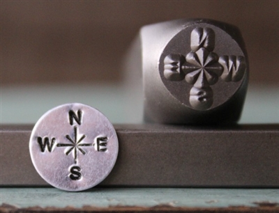 A Supply Guy Design - Large Compass Metal Design Stamp - SGCH-115