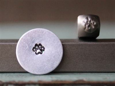 A Supply Guy Design - Small Dog Paw Metal Design Stamp - SGCH-119