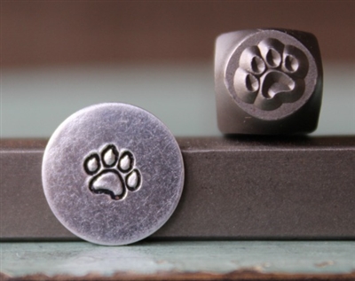 A Supply Guy Design - Medium Dog Paw Metal Design Stamp - SGCH-125