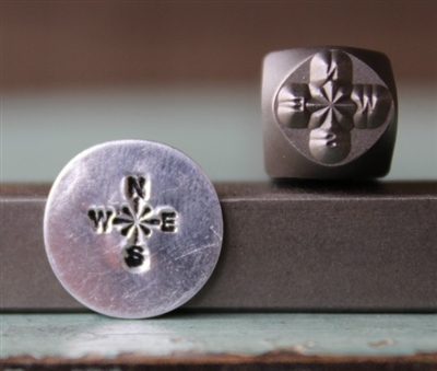 A Supply Guy Design - Small Compass Metal Design Stamp - SGCH-127