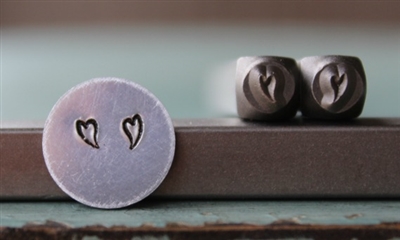 A Supply Guy Design - Small Whimsical Heart 2 Pack Metal Design Stamp Set - SGCH-134135