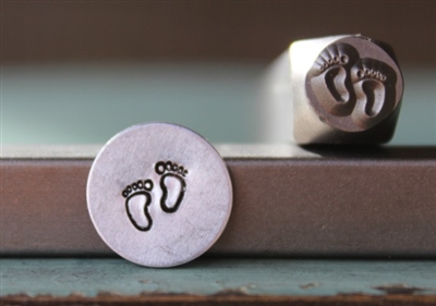 A Supply Guy Design - Baby Feet Metal Design Stamp - SGCH-138