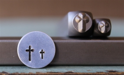A Supply Guy Design - Simply Religious Cross 2 Pack Metal Design Stamp Set - SGCH-144154