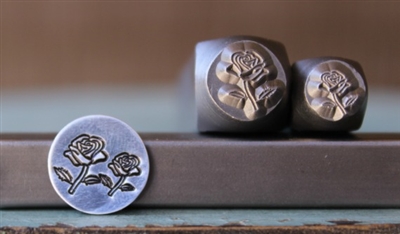 A Supply Guy Design - Rose Flower 2 Pack Metal Design Stamp Set - SGCH-162173
