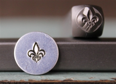 A Supply Guy Design - Fleur de Lis Metal Design Stamp - SGCH-177