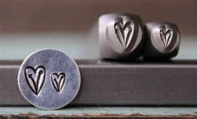 Supply Guy Design - 6mm and 4mm Heart Vine Metal Design 2 Stamp Set - SGCH-181182