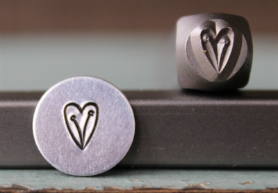 A Supply Guy Design - Heart Vine Metal Design Stamp - SGCH-182