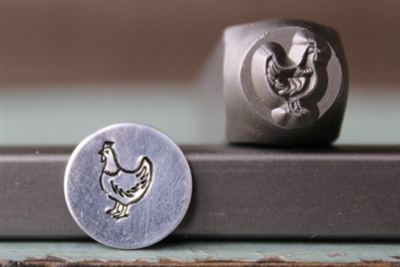A Supply Guy Design - Chicken Mother Hen Metal Design Stamp - SGCH-185