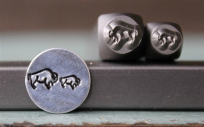 Supply Guy Design - 6mm and 4mm Buffalo Metal Design 2 Stamp Set - SGCH-186187