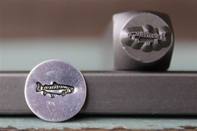 A Supply Guy Design - Trout Fish Metal Design Stamp - SGCH-195