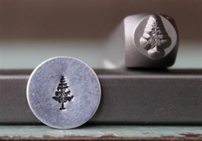 A Supply Guy Design - Pine Tree Metal Design Stamp - SGCH-197