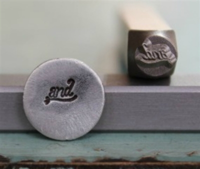 A Supply Guy Design - "And" Word Metal Design Stamp - SGCH-2