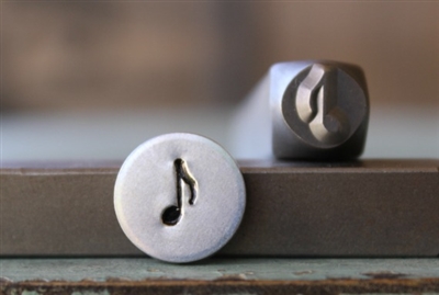 Brand New Supply Guy Design - 6mm Eighth Music Note Metal Design Stamp - SGCH-206