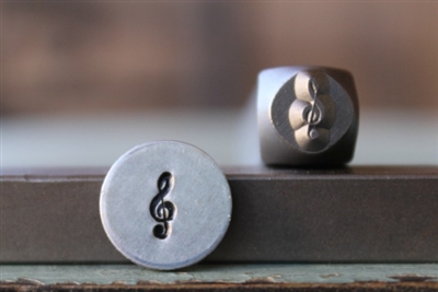 Brand New Supply Guy Design - 6mm G Clef Music Note Metal Design Stamp - SGCH-213