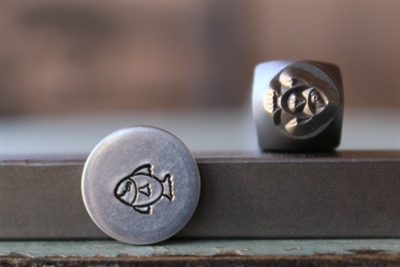 Brand New Supply Guy Design - 6mm Fat Fish Metal Design Stamp - SGCH-222
