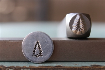 Brand New Supply Guy Design - 6mm Pine Tree Metal Design Stamp - SGCH-242