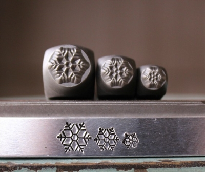 Brand New Supply Guy Design - 4mm, 6mm and 8mm Snowflake Metal Design 3 Stamp Set - SGCH-256257258