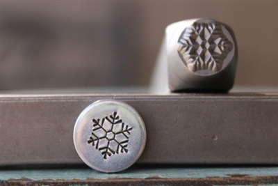 Brand New Supply Guy Design - 8mm Snowflake Metal Design Stamp - SGCH-258