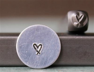 Brand New Supply Guy Design - 3mm Heart Crisscross Metal Design Stamp - SGCH-265