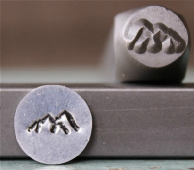 Brand New Supply Guy Design - 8mm Rocky Mountain Range Metal Design Stamp - SGCH-268