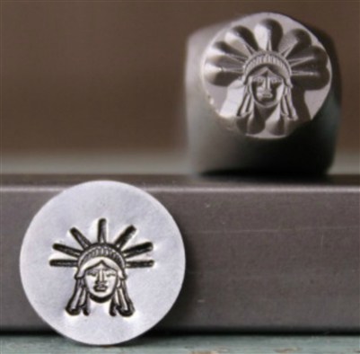 Brand New Supply Guy Design - 8mm Statue of Liberty Metal Design Stamp - SGCH-271