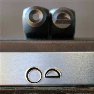 Brand New Supply Guy Design - 4mm Circle & Half Circle Metal Design 2 Stamp Set - SGCH-273274