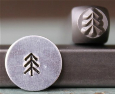 Brand New Supply Guy Design - 5mm Simple Pine Tree 1 Metal Design Stamp - SGCH-278