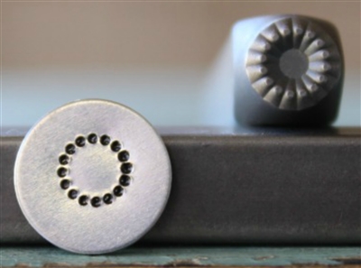 Brand New Supply Guy Design - 6mm Circle of Dots Metal Design Stamp - SGCH-286