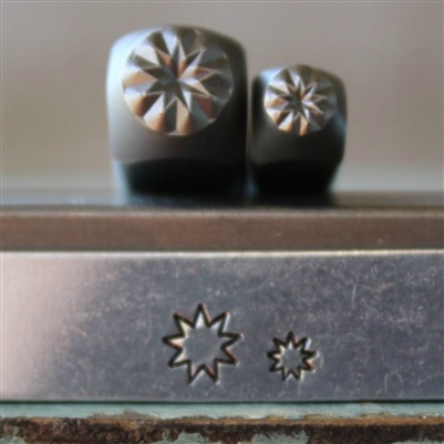 Brand New Supply Guy Design - 5mm and 3mm Nine Point Star Metal Design 2 Stamp Set - SGCH-292293