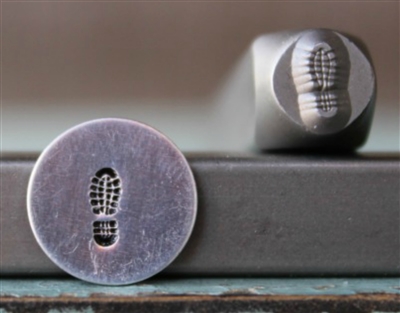 A Supply Guy Design - Left Combat Boot Metal Design Stamp - SGCH-300
