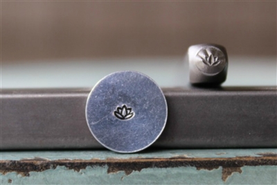 Brand New Supply Guy Design - 3mm Mini Lotus Flower Metal Design Stamp - SGCH-321