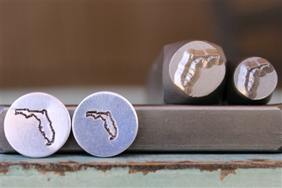 Brand New Supply Guy Design - Florida US State Metal Design Punch 2 Stamp Set - SGCH-331FL