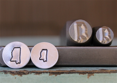 Brand New Supply Guy Design - Mississippi US State Metal Design Punch 2 Stamp Set - SGCH-346MS