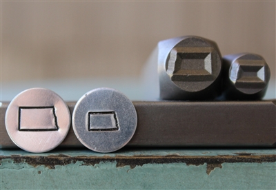 Brand New Supply Guy Design - North Dakota US State Metal Design Punch 2 Stamp Set - SGCH-356ND