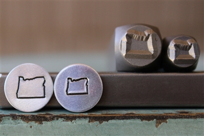 Brand New Supply Guy Design - Oregon US State Metal Design Punch 2 Stamp Set - SGCH-359OR