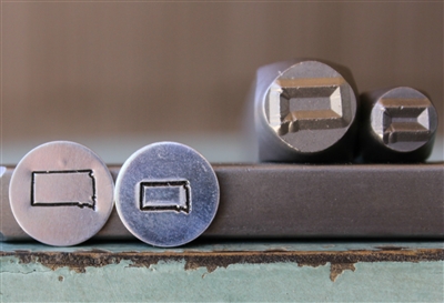 Brand New Supply Guy Design - South Dakota US State Metal Design Punch 2 Stamp Set - SGCH-363SD
