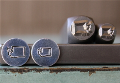 Brand New Supply Guy Design - Washington US State Metal Design Punch 2 Stamp Set - SGCH-369WA