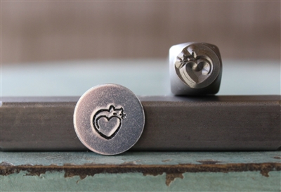 A Supply Guy Design - Cat Heart Metal Design Stamp - SGCH-375