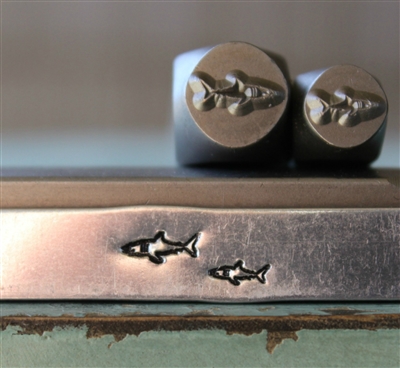 A Supply Guy Design - Mama and Baby Shark Metal Design Stamp - SGCH-376377