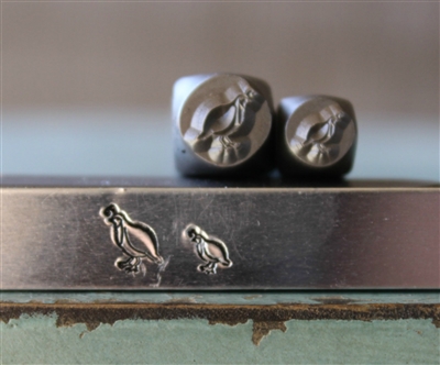 A Supply Guy Design - Mama and Baby Quail Metal Design Stamp - SGCH-378379