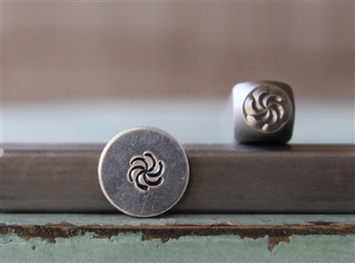 A Supply Guy Design - Small Swirl Burst Metal Design Stamp - SGCH-381
