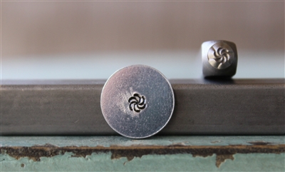A Supply Guy Design - Mini Swirl Burst Metal Design Stamp - SGCH-382
