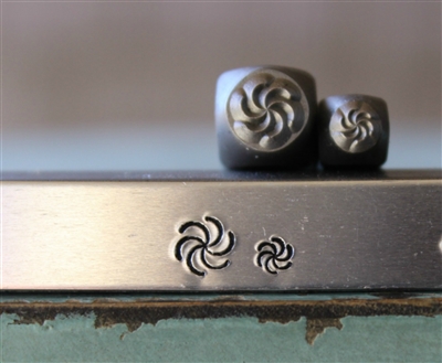 A Supply Guy Design - Small and Large Swirl Burst Metal Design Stamp - SGCH-382381