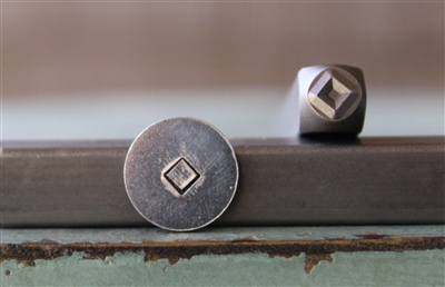 A Supply Guy Design - Small Diamond Shape Metal Design Stamp - SGCH-384