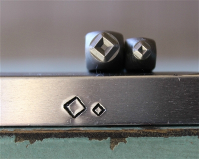 A Supply Guy Design - Mini and Small Diamond Shape Metal Design Stamp - SGCH-384385
