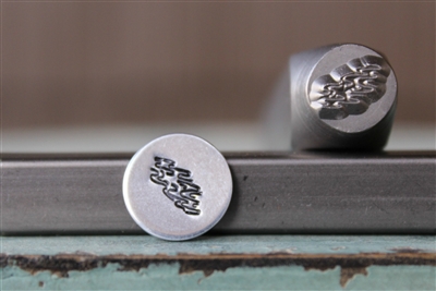 A Supply Guy Design - Mountain River Stream Lake Metal Design Stamp - SGCH-401