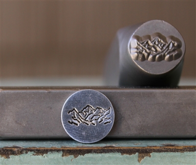 A Supply Guy Design - Large Mountain Peaks Metal Design Stamp - SGCH-410