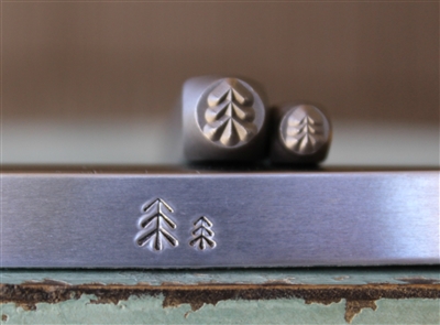 A Supply Guy Design - 3mm and 5mm Simple Pine Tree 1 Metal Design 2 Stamp Set - SGCH-411278