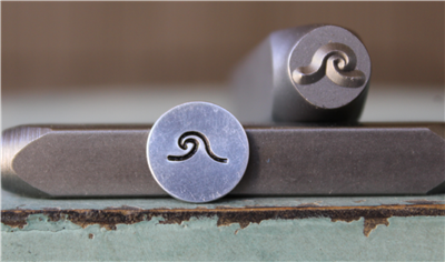 A Supply Guy Design - 7mm Wave Curl Metal Design Stamp - SGCH-427