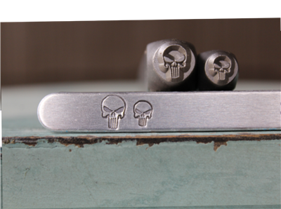 A Supply Guy Design - 6mm and 8mm Skull Head Metal Design 2 Stamp Set - SGCH-440441